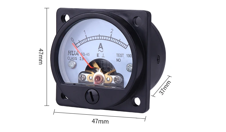 SO-45 AC Аналоговый Амперметр Панель Размер 47x47 1A2A3A5A10A15A20A30A50A 30/5 50/5 100/5 и т. Д. Прямые продажи с фабрики, полные спецификации