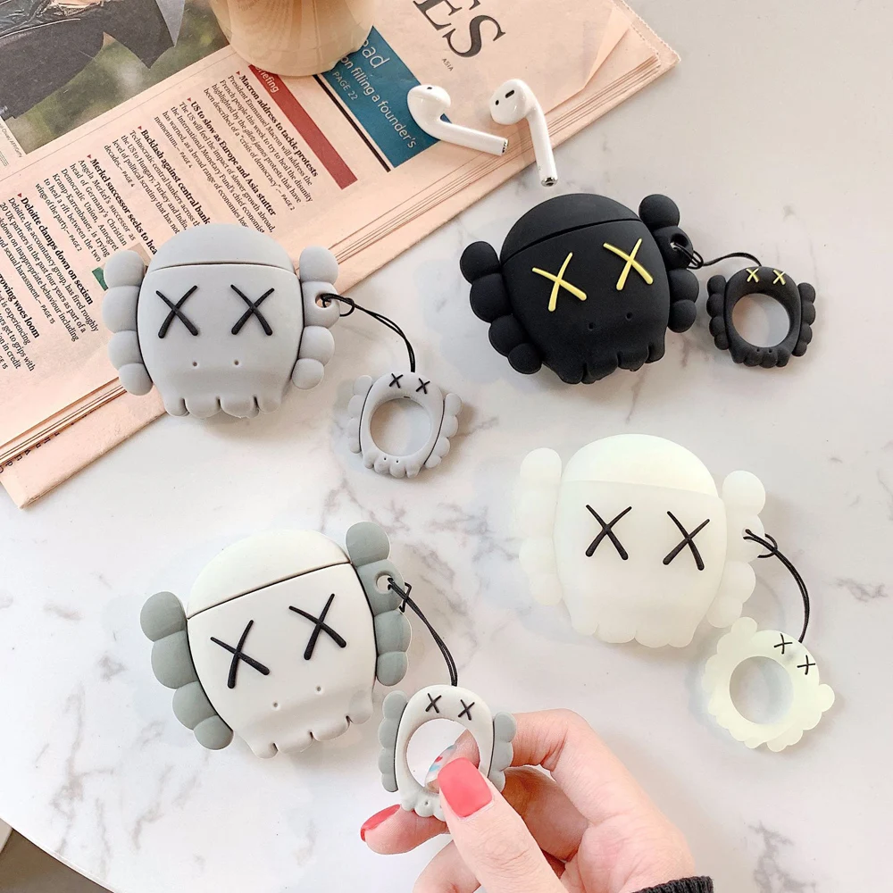 Мультфильм Kaw Trends наушники противоударный защитный чехол кожа для Apple AirPods 1 2
