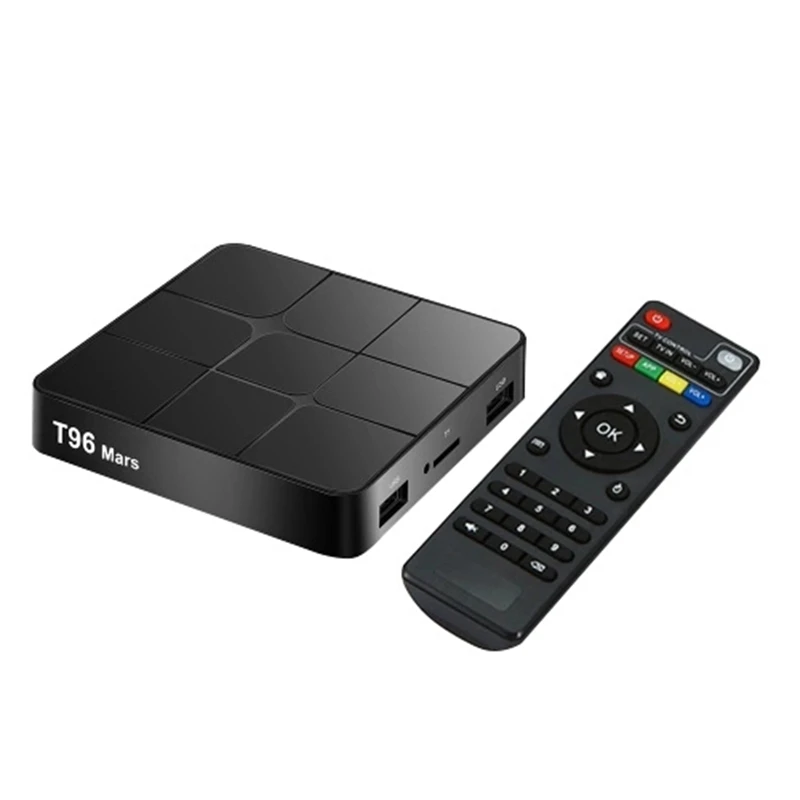 T96 Mars Android 7.1.2 tv Box 2 ГБ/16 Гб 1080P Amlogic S905W/четырехъядерный/H.265/VP9/HDR10/Full HD/WiFi/LAN/BT2.1(ЕС