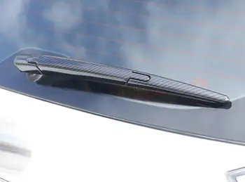 

For Nissan Qashqai 2014 2015 2016-2020 Carbon Fiber Windscreen Flat Wiper Blades Rear Window Wiper Cover Trim Car Accessories