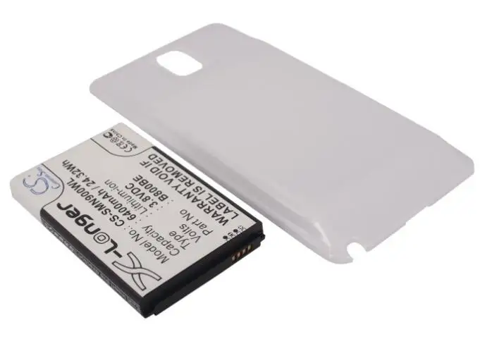 Batteria Cameron Sino 6400Mah Per Samsung Galaxy Note 3 Galaxy Note Iii Sgh-N075 Sm-N900 N9000 N9002 N9005 N9006 N9008