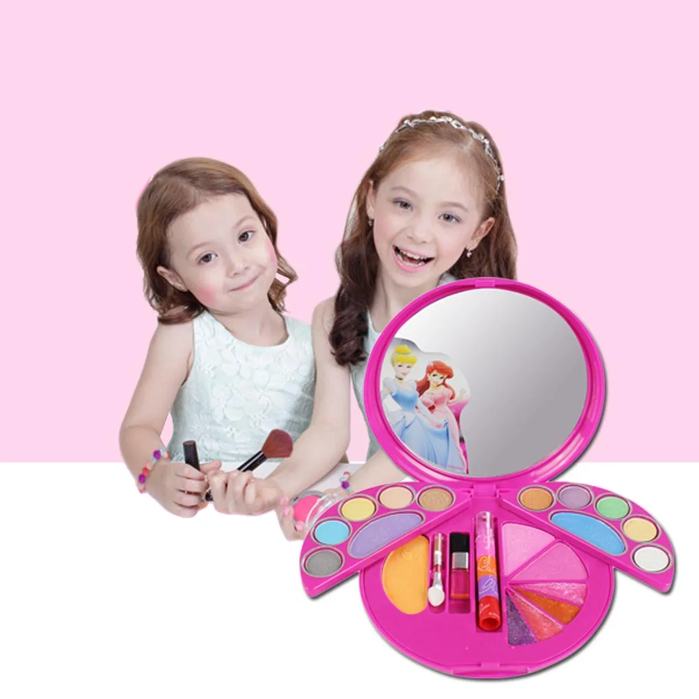 Disney Make Up набор имитации косметики игрушка органайзер для хранения средств макияжа и красоты ребенок умный водорастворимый Косметика игрушки