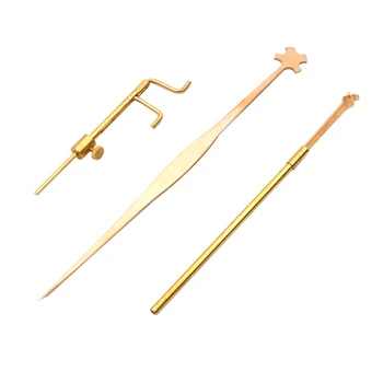 

1 Pack Violin Sound Post Setting Tool Soundpost Gauge Measurer & Retriever Clip & Setter, Luthier Install Repair Kits