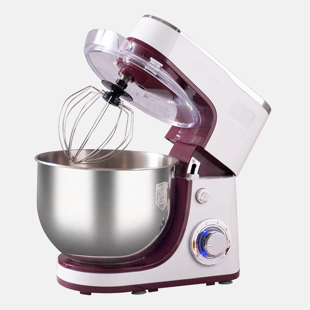 Sunatur Stand Mixer 1300W/5.5L Stainless Steel Bowl Cake Kitchen Food Blender Cream Egg Whisk Cake Dough Kneader Bread Maker E-1063A