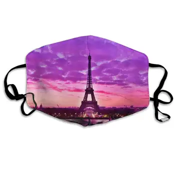 

France Paris Eiffel Tower Unisex Mask Indoor Outdoor Cycling Camping Travel Windproof Sun Anti Dust Mask Mouth with Adjustable