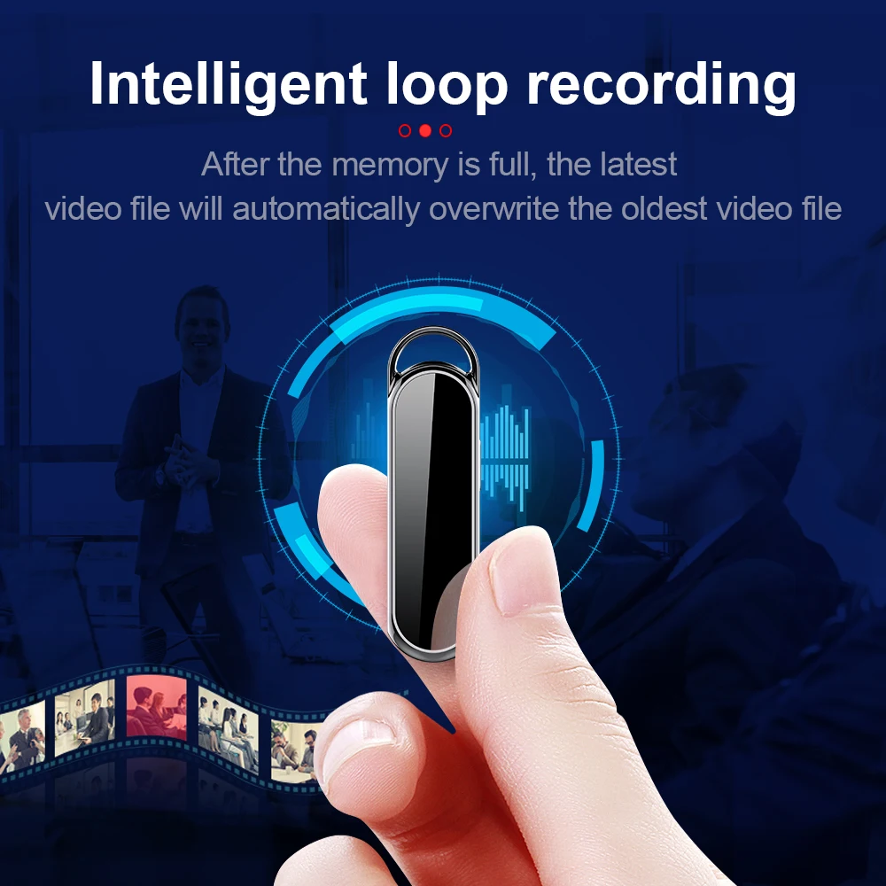 Vjoycar Keychain 8GB Digital Voice Recorder Voice