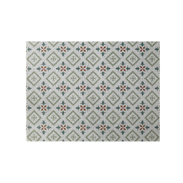 Door Mat Carpet Hallway Bedroom Living Room Balcony Porch Entrance Doormat Dust Removal Waterproof Non-slip Silk Loop Mat Carpet F
