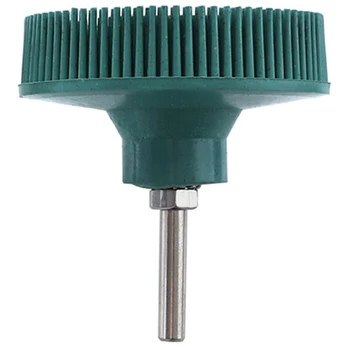 

Polishing Wheels Grit 50 Radial Bristle Disc 3 Inch Emery Rubber Abrasive Brush 1/4 inch 6.35mm for Dremel Accessories