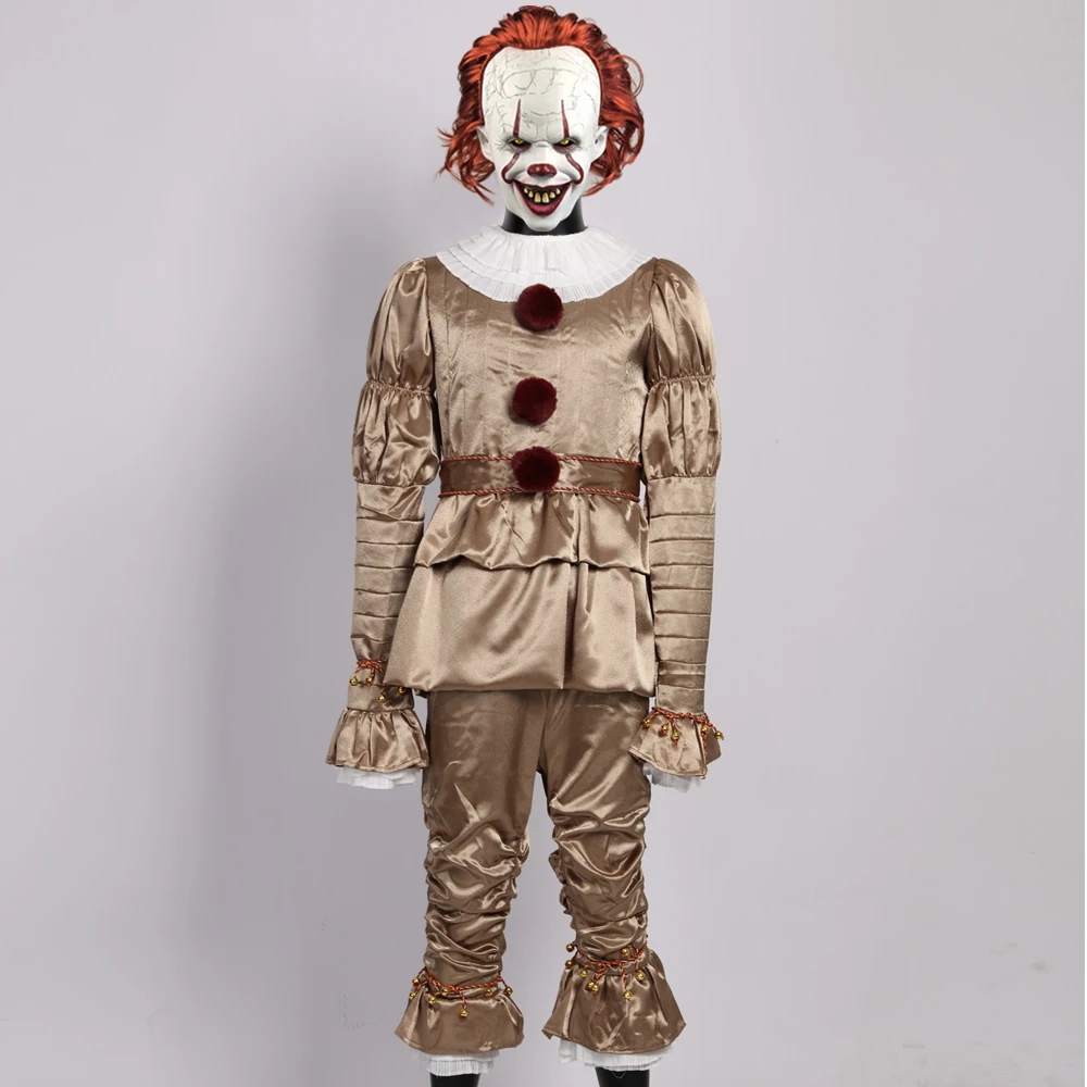 Joker Pennywise маска для косплея Стивен Кинг It Chapter Two 2 хоррор клоун костюм хеллоуина