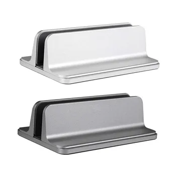 

Universal Vertical Laptop Stand Desktop Alloy Space Saving Adjustable Stand Holder Suit For MacBook Pro / Air Surface Laptop