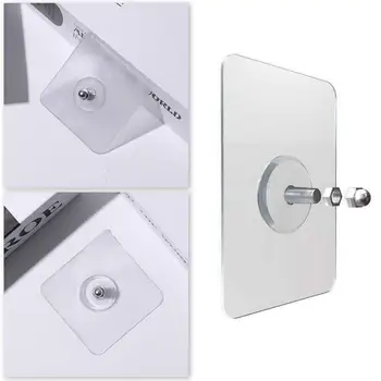 

2pcs/set Free Punching Strong Non-marking Hook 6/8/10 Sticker 12mm Nail-free Wall Nail Hook / Household Pendant Key Wall M9X0