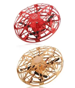 red-gold Высокое качество Летающий вертолет мини-Дрон RC НЛО Дрон Infraed индукционный самолет Квадрокоптер обновленная Горячая НЛО Дрон игрушки для детей - Цвет: red-gold