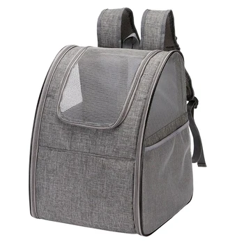 

Breathable Ventilation Portable Oxford Cloth Window Pet Backpack Zipper Dog Cat Visible Outdoor Travel Large Foldable Carrier
