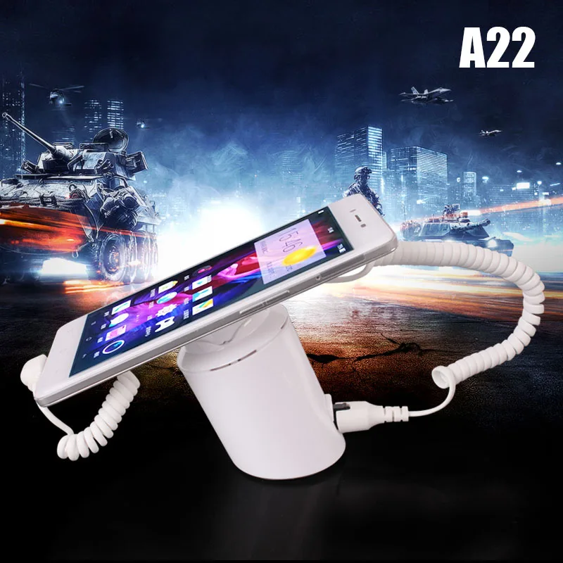 Mobile Phone Security Anti-theft Display Stand Holder with Alarm Charging Cylindrical Phone Holder VDX99