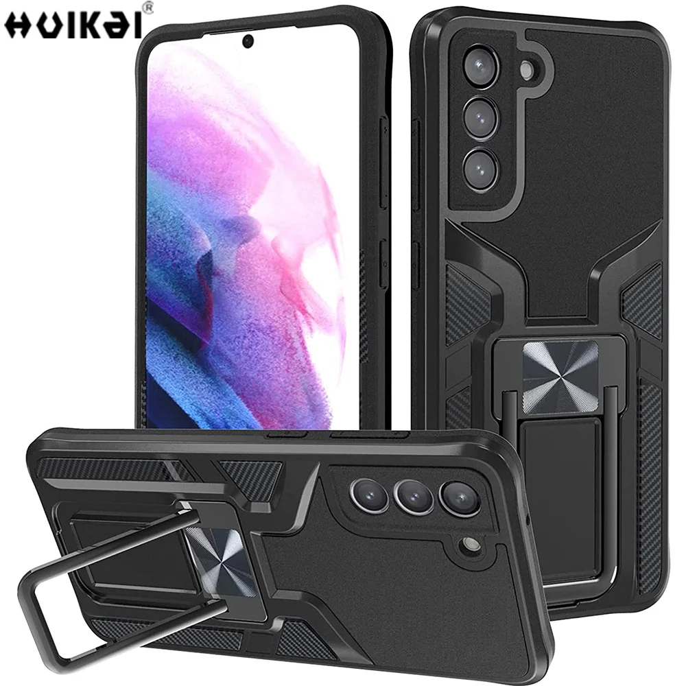 Ring Armor Case for Samsung S21 S20 FE Plus Ultra A32 A52 A72 Heavy Duty Protective Rugged Shock Magnetic Car With Stand Cover