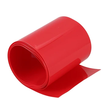 

Big deal 2Meters 85mm PVC heat shrink tube red for 18650 battery pack