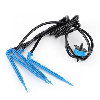 

Garden Sprinkler 3Pcs Plastic 1 to 4 Long Black Hose Irrigation Water Dripper Garden Drip Irrigation Watering Accessories