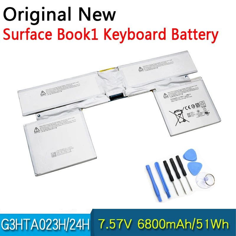 

New Original G3HTA021H G3HTA023H G3HTA024H G3HTA048H Keyboard Battery For Microsoft Surface Book Gen12 13.5" inch Keyboard base