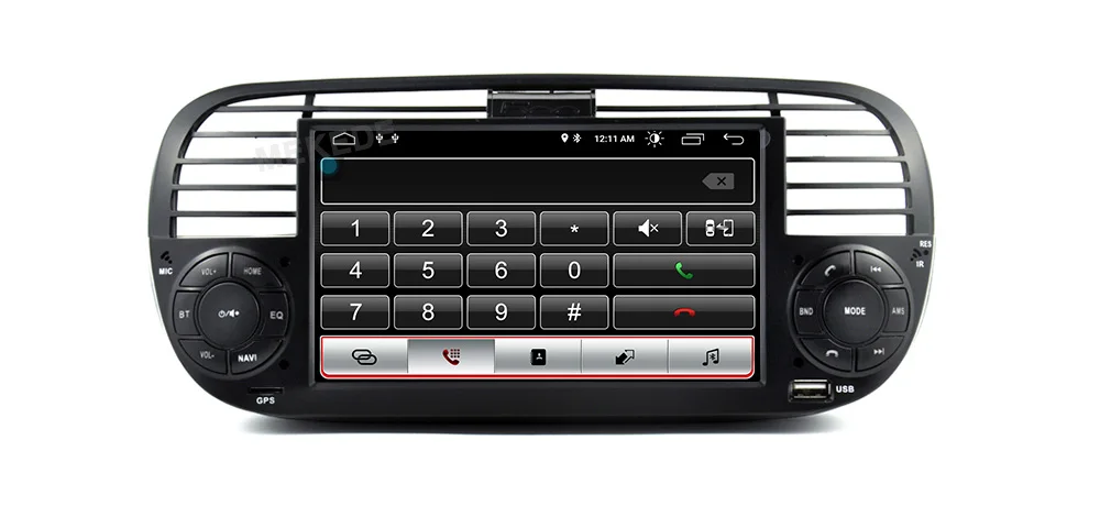 Clearance 2G RAM Android 9.0 Car DVD Player Multimedia For FIAT 500 GPS Navigation Audio 4G Wifi DAB+BT TPMS 24