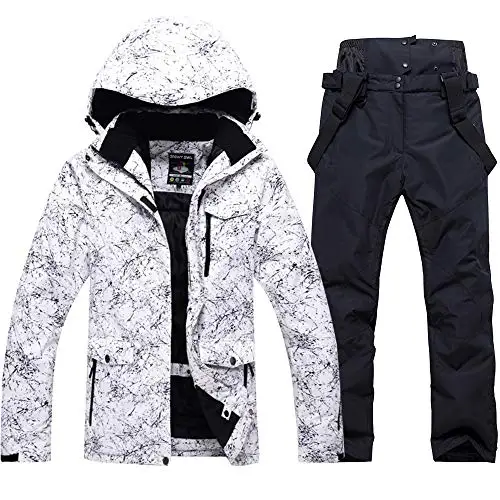 Fashion Women's High Waterproof Windproof Snowboard Colorful Printed Ski Jacket and Pants Men Outdoor Recreation Clothing