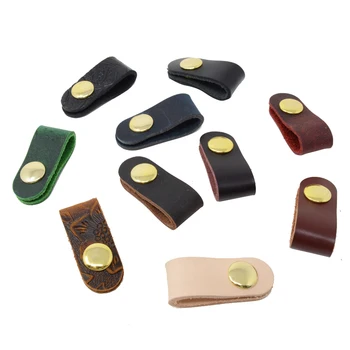 

Pack of 6 Cord Keeper Round Leather Durable Earphone Straps Wire Ties Holder Cord Holder Cable Organizer