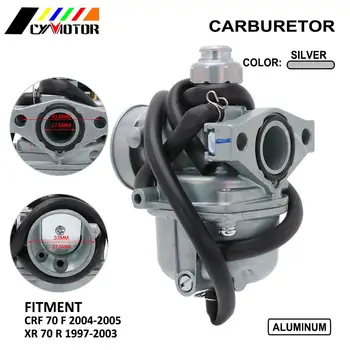 

Carburetor For Honda CRF70F CRF 70F 70 F 2004-2005 XR70R XR 70R 70 R 1997-2003 Motorcycle Carburetor Carburador With Power Jet