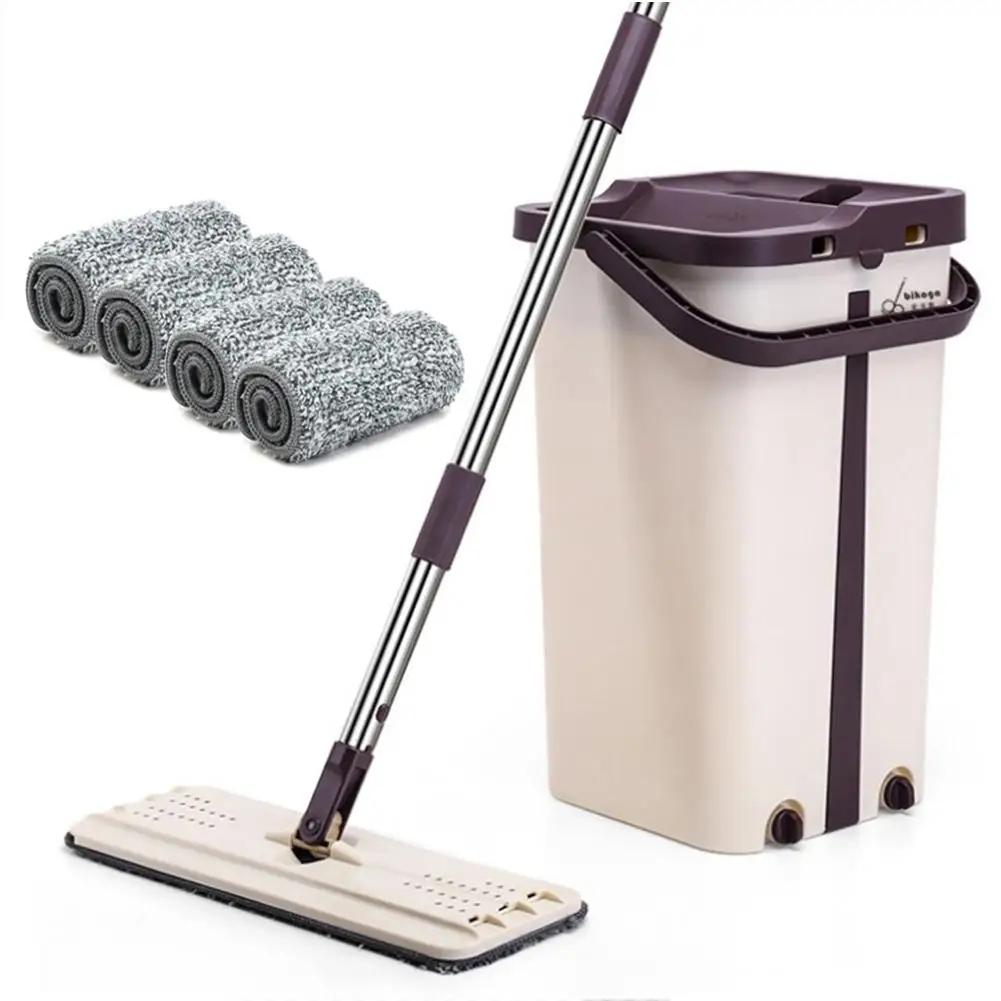 Spray Magic Automatic Spin Mop Avoid Hand Washing Ultrafine Fiber Cleaning Cloth Home Kitchen Wooden Floor Lazy Fellow Mop