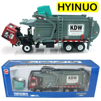 

1/24 Scale Diecast alloy engineering car kid toy car Model garbage Transport environmentally friendly cleaning vehicleCollection