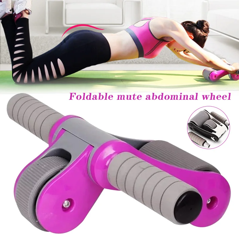 

No Noise Abdominal Wheel Roller Trainer Body Building Exercise Fitness Equipment FH99