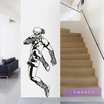 

Muay Thai Kickboxing Club Sticker Boxer Car Decal Free Combat Vinyl Striker Wall Decor Mixed Martial Arts MMA Club Decals