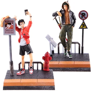 

One Piece Monkey D Luffy Roronoa Zoro Action Figure Anime Onepiece PVC Collectible Model Toy Decoration Doll