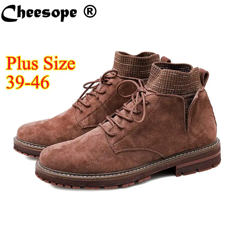 genuine leather martin boots