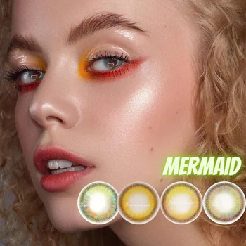 

2pcs Colored Contact Lenses Eye Prescription MERMAID Series Contact Lenses Color Contact Lens for Eyes Myopia lens UYYAI