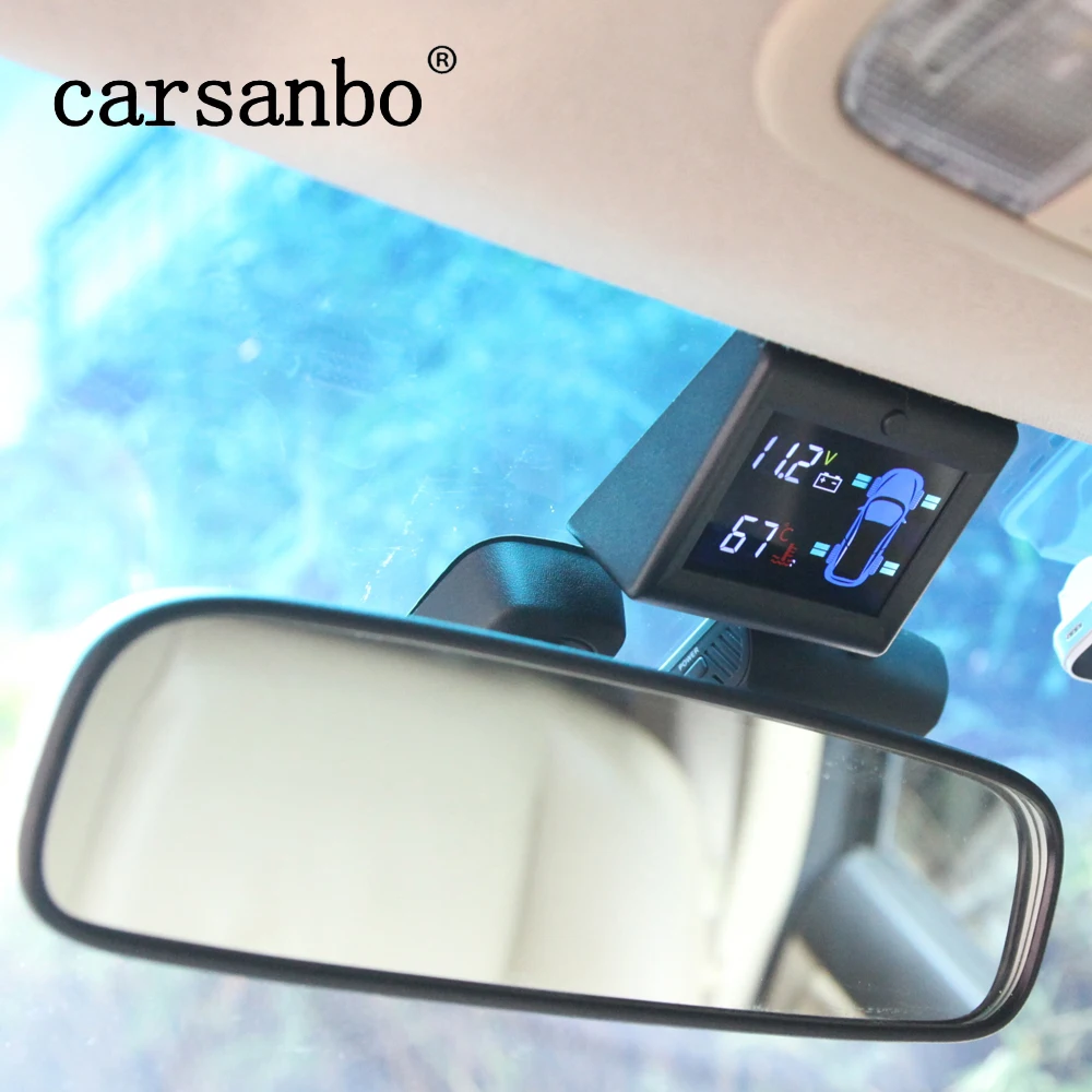 Лучшая цена ЖК экран Carsanbo тестирование давления в шинах Предупреждение о