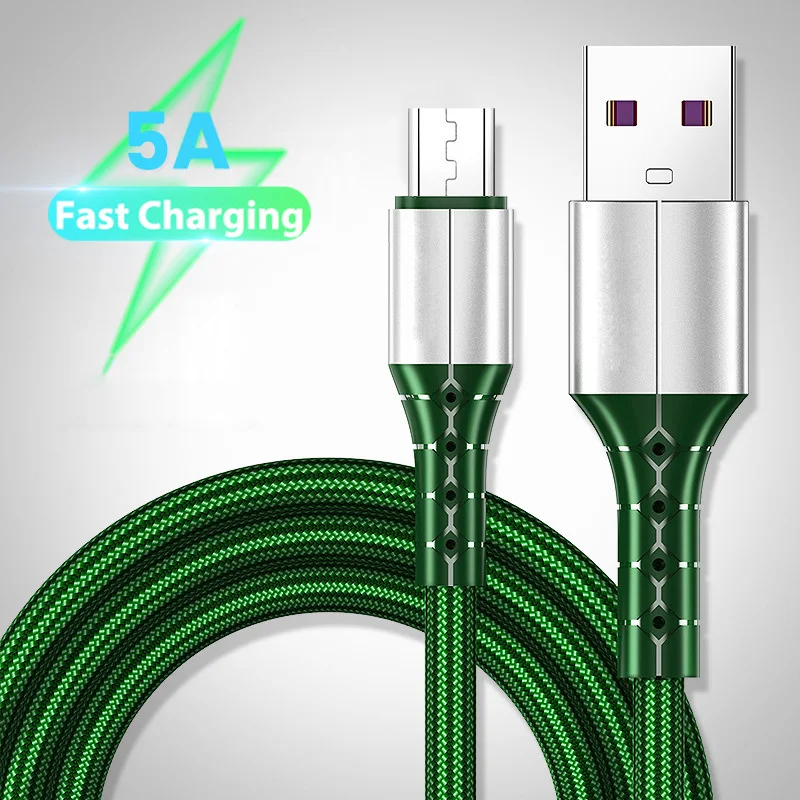 5A USB C Fast Charging Type C Data Cable For Xiaomi 11 Pro Huawei Micro USB Quick Charger Wire Phone Cord For Samsung 0.3/1/1.5M_voghion.com