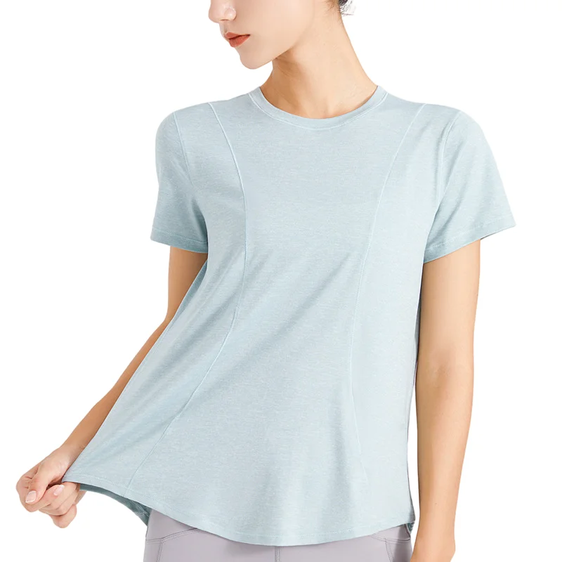 Sport Short Sleeve Tops Fitness Women Long Sleeve Back Yoga Shirts Quick Dry Sports Top Clothes Breathable Mesh T-shirts Mujer