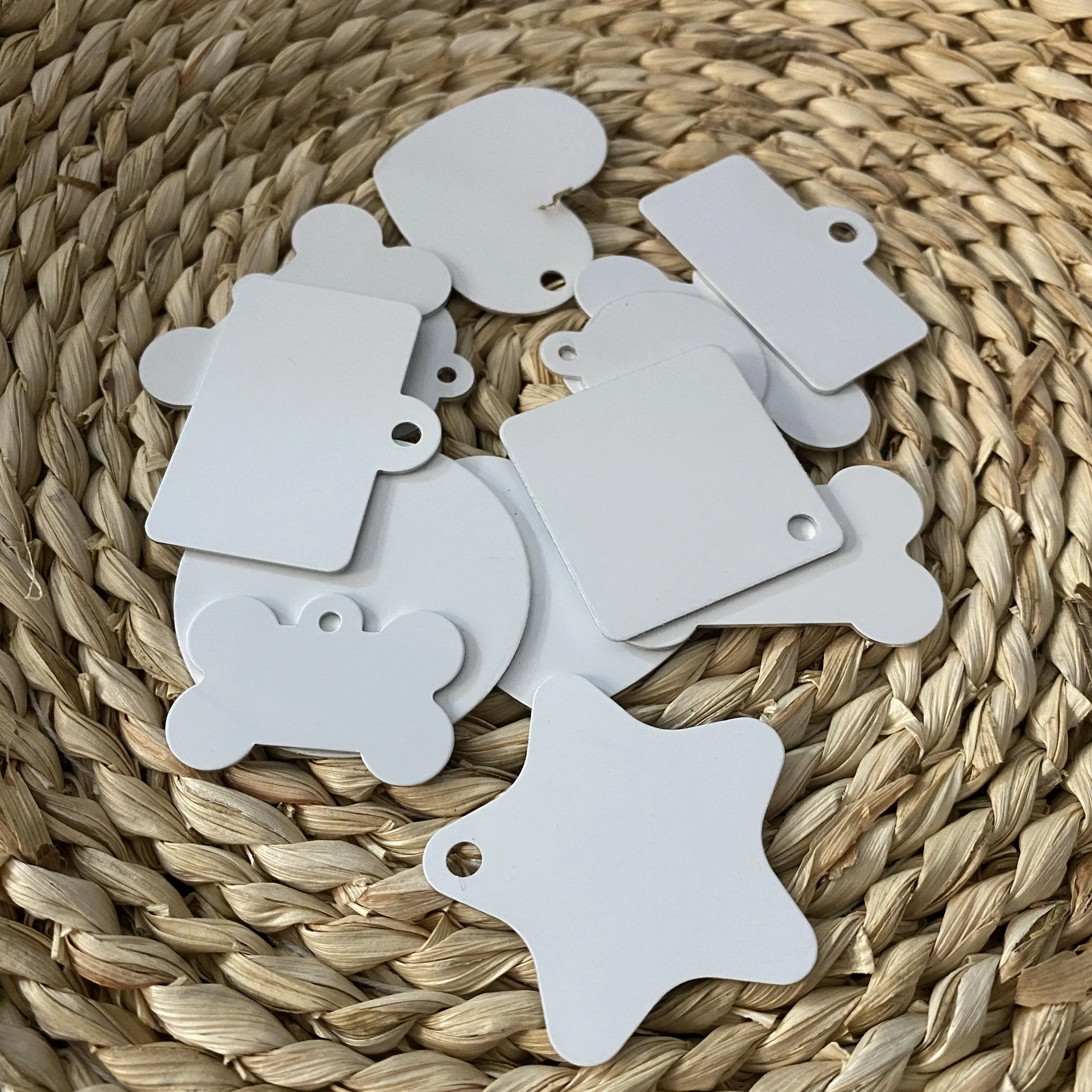 Wholesale DIY Dog Cat Tags Sublimation Pet Id Blank Tags Double sides