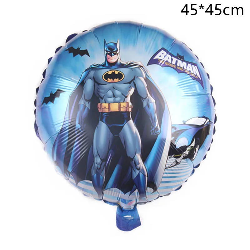 1 шт., алюминиевый воздушный шар Супермена, Бэтмена, серии Hero, украшения для дня рождения, для детей, Globos Baby Shower Boy Aniversario