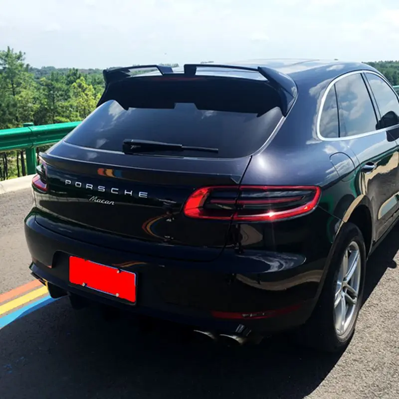 2 шт. задний багажник и окно крыло хвост спойлер для Porsche Macan с ABS материал высокое качество высокая твердость