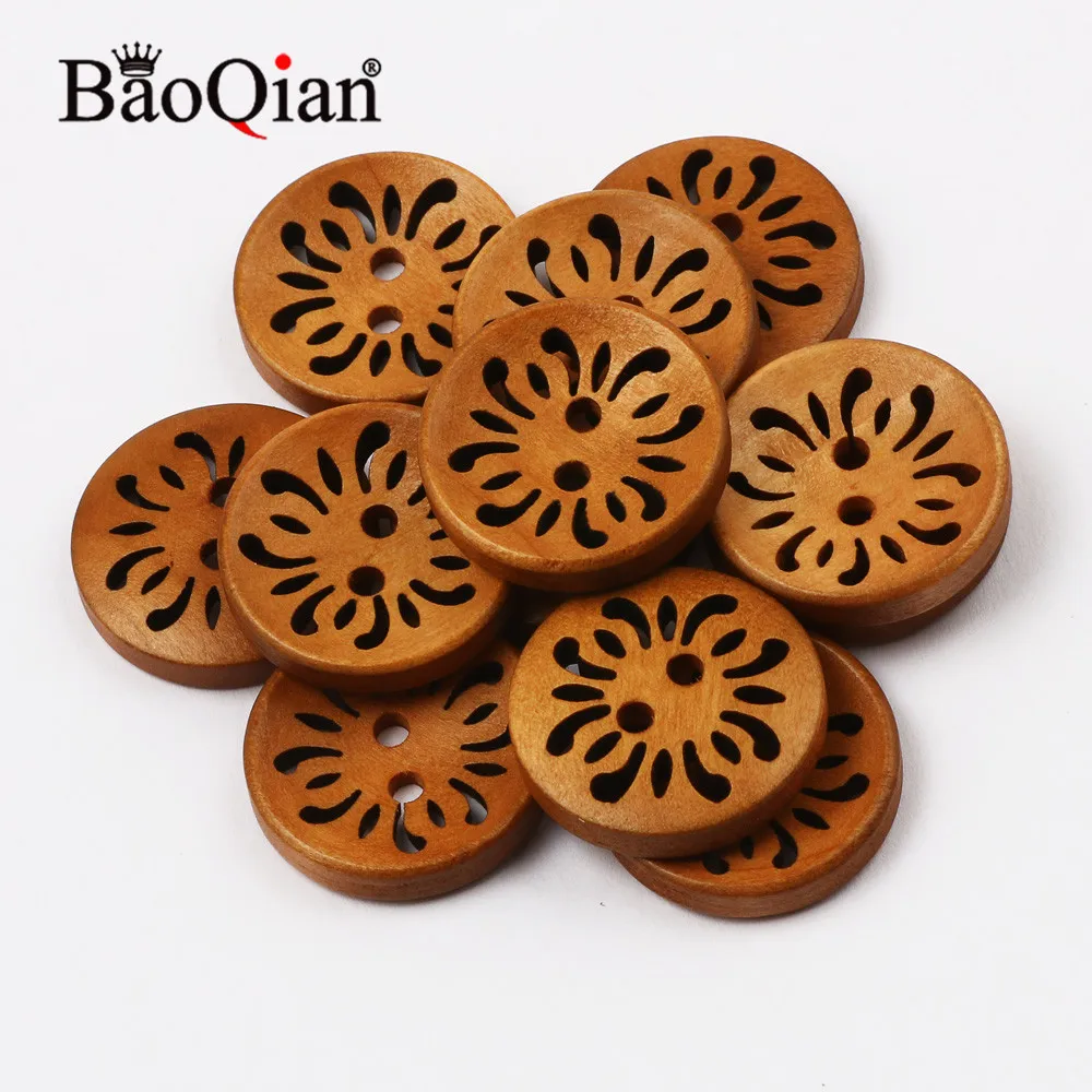 Rétro Boutons En Bois 2 Trous Style Ethnique Perles En Bois Pour Travail  Manuel Couture Scrapbook Vêtements Bouton DIY Artisanat Accessoires