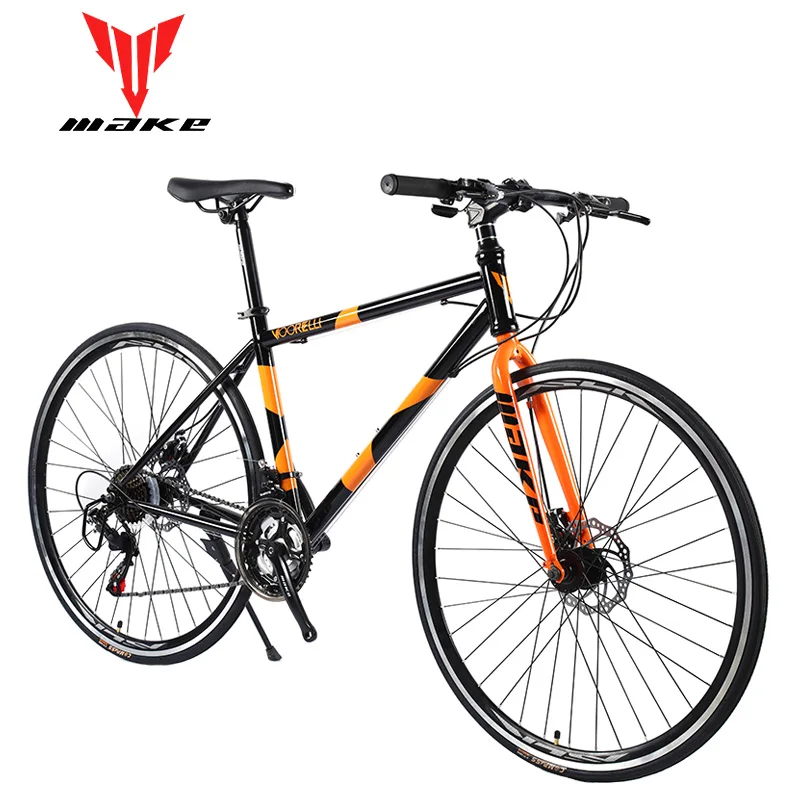 Road Bike MAKE 700X25C 21 Speed Disc Brakes Steel Frame Road Bike MAKE 700X25C 21 Speed Disc Brakes Steel Frame