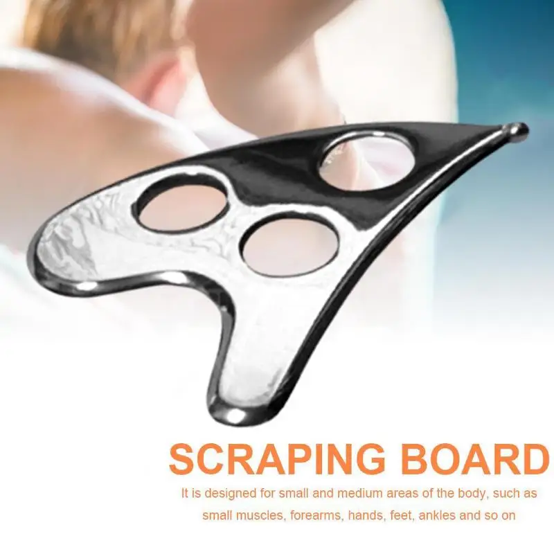 

Body Guasha Board Scrapper Massage Plate Stainless Steel Scraping Release Pain Relief Plate Relaxation Health Care Massager