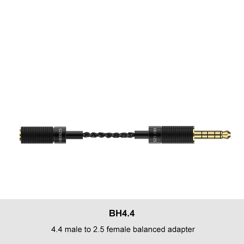 HIDIZS BH4.4 BH3.5 4,4/3,5 штекер 2,5 женский сбалансированный адаптер для 4,4/3,5 мм интерфейс аудио выход и 2,5 мм Интерфейс IEM - Цвет: 4.4male to 2.5female