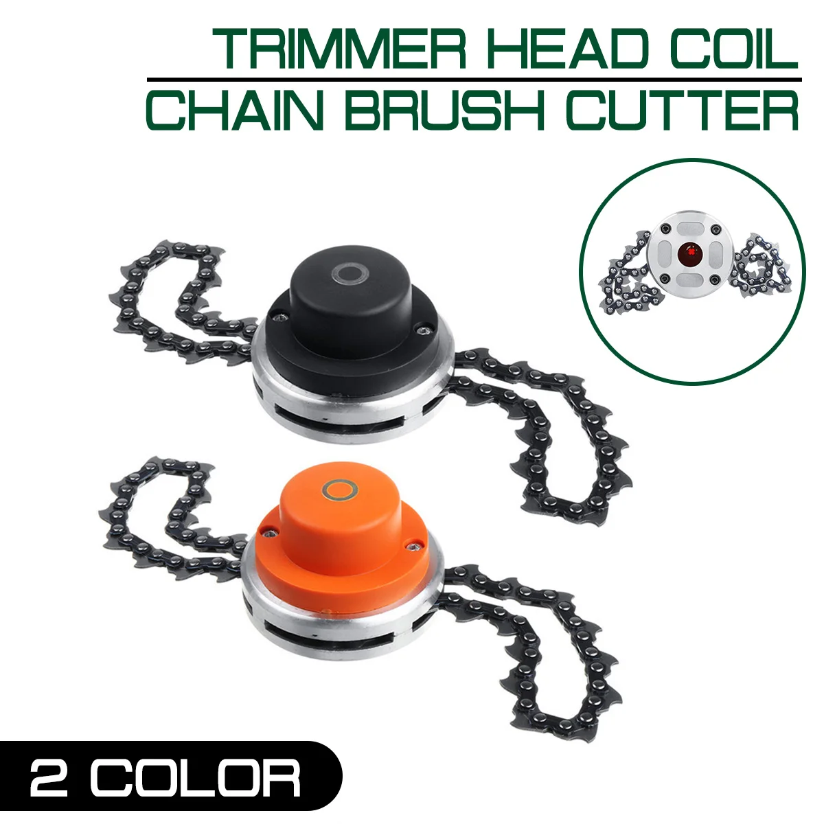 Lawn Mower Trimmer Head Coil Chain Brush Cutter Head B3 Chain For Garden Grass TrimmerGrass