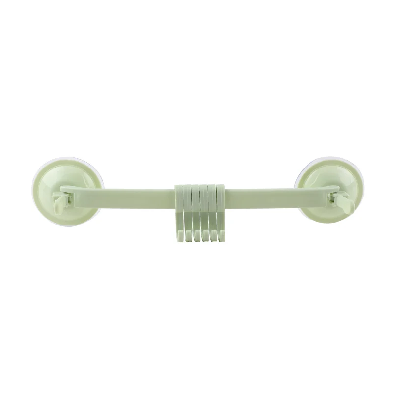 Крючки с двойной присоской, настенный стеллаж для полотенец, подвесной крючок, полки, держатель, тип замка, присоски, кухонные аксессуары для ванной комнаты - Цвет: green