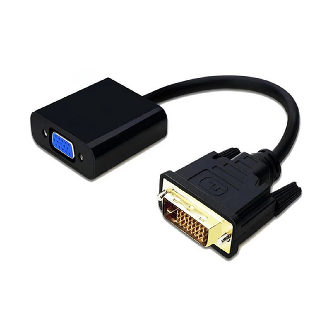Стабильный сигнал Plug and Play DVI-D 24+ 1 к VGA адаптер видео конвертер Кабель VGA разъем для Windows XP/7/8/10/Vista/OS8.6/OS9
