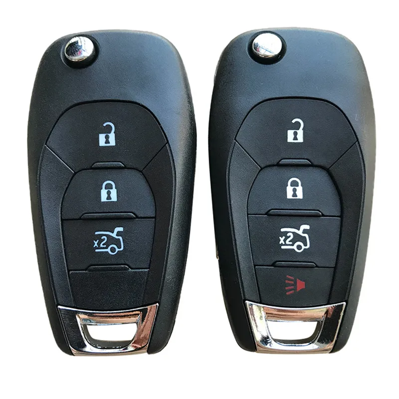 

Replacement Remote Key Shell case Fob fit for Chevrolet Cruze Aveo 2014-2017 Flip Remote Key Blank Uncut HU100 Blade