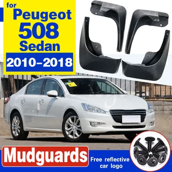 

Mudflaps Splash Guards Mud Flap Onwards Mudguard Fender Car Mud Flaps 4Pcs/Set For Peugeot 508 Sedan 508SW 2010-2018