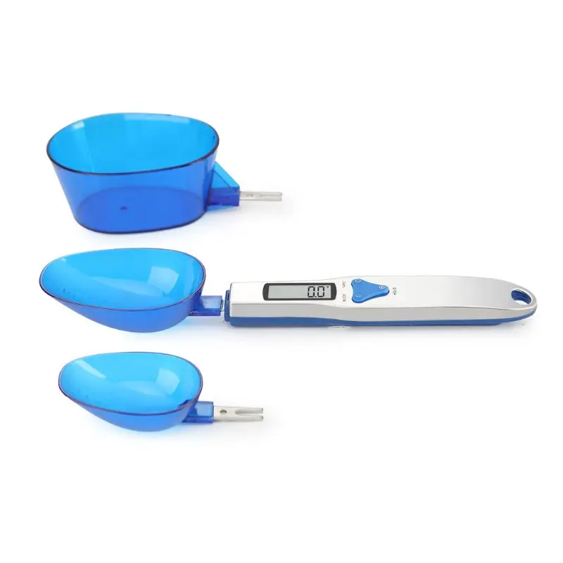 Digital Kitchen Spoon Scale Accurate Electronic Measuring LCD Screen 500g/0.1g 3 Detachable Heads Food Baking Tool G8TC