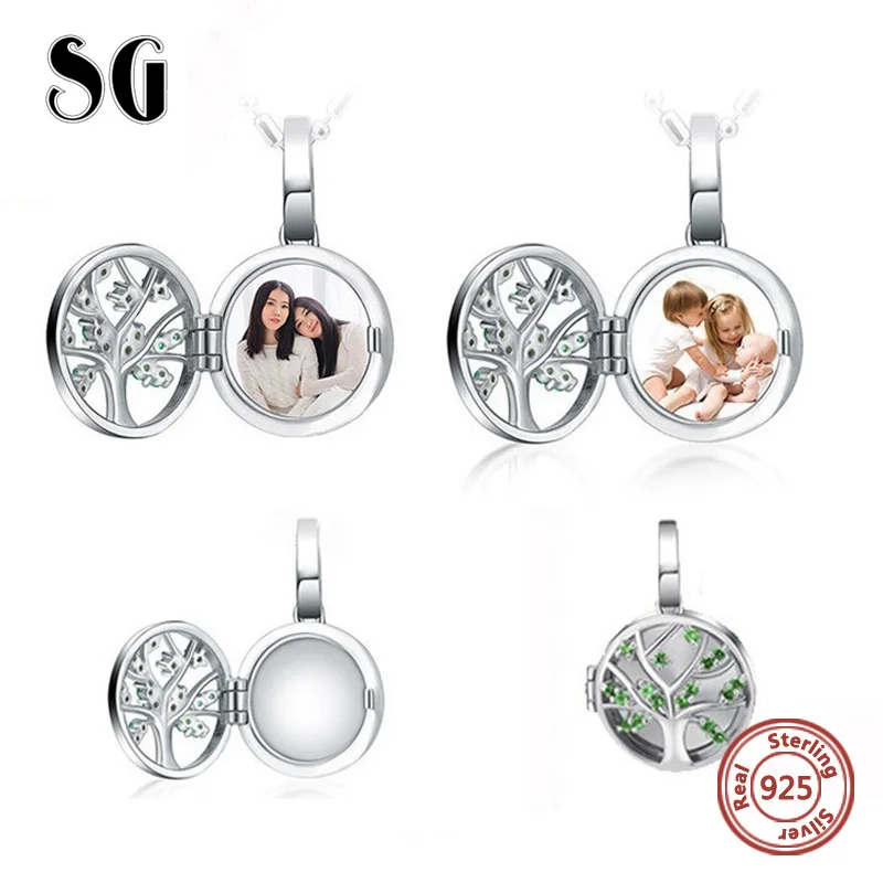 

SG 2019 new 925 sterling silver pendant necklaces fashion personalise Custom photo Carving name jewely for women gifts